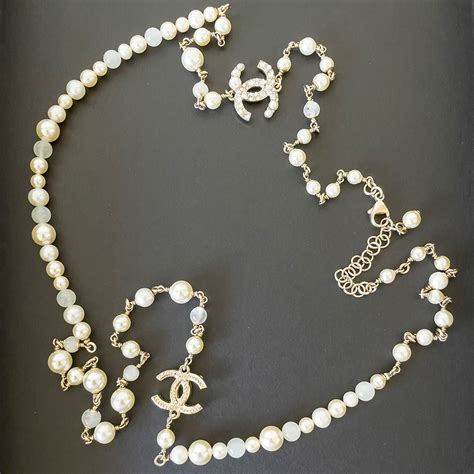 chanel faux pearl necklace price|Chanel pearl necklace price list.